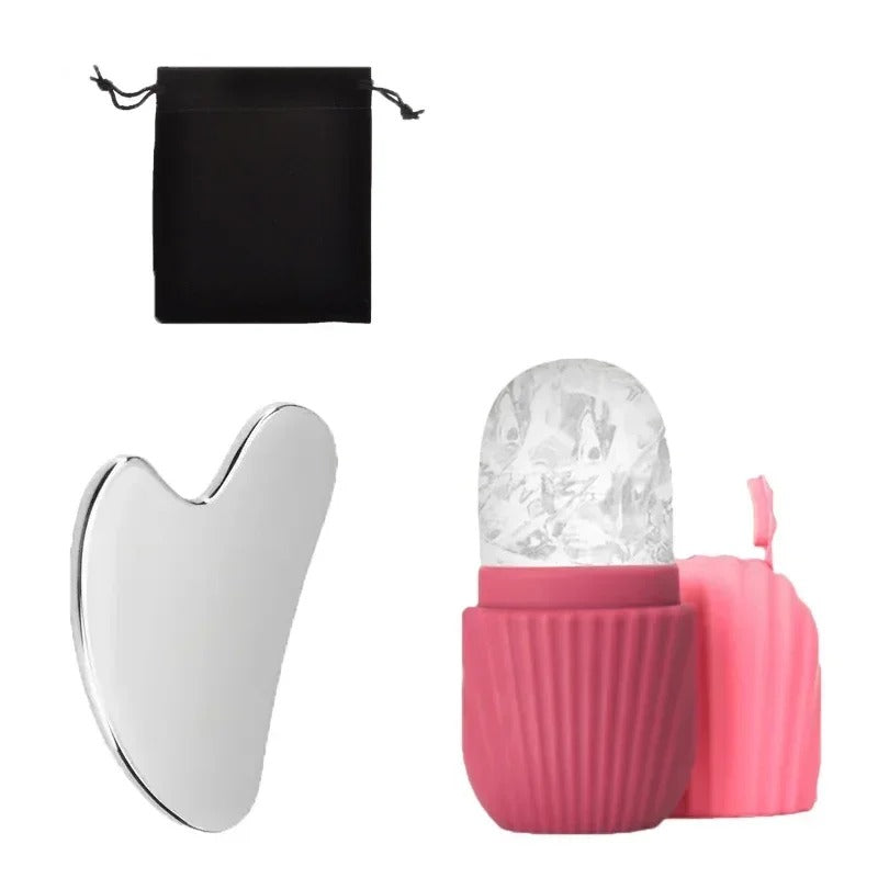 ice face roller with gua-sha